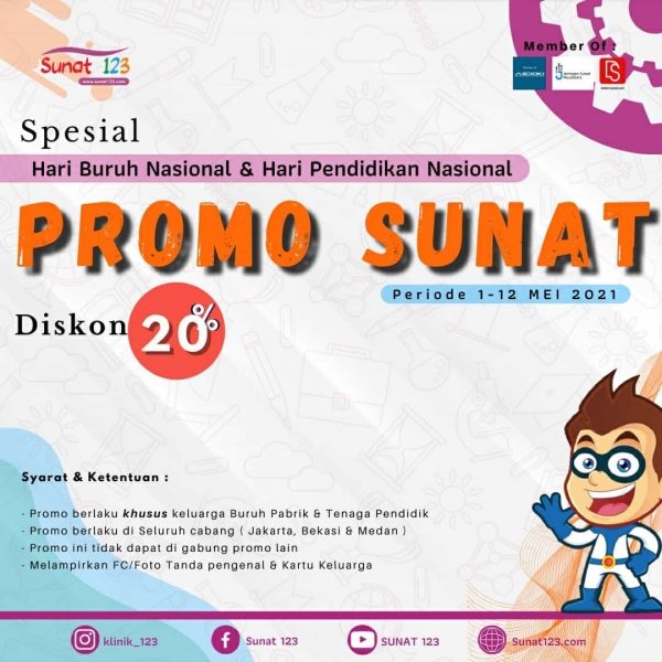 Sunat 123 - Promo Sunat Bulan Mei 2021