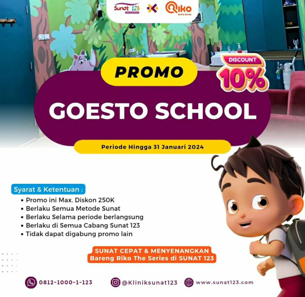 Sunat 123 - Ada Diskon Promo Sunat Spesial Back To School di Sunat 123, Dapatkan Potongan Harganya!